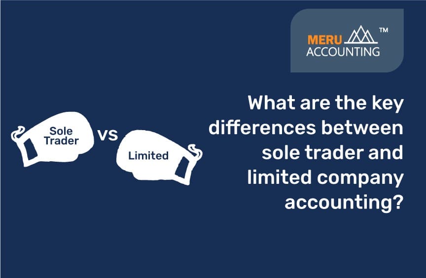 What are the key differences between sole trader and limited company accounting?